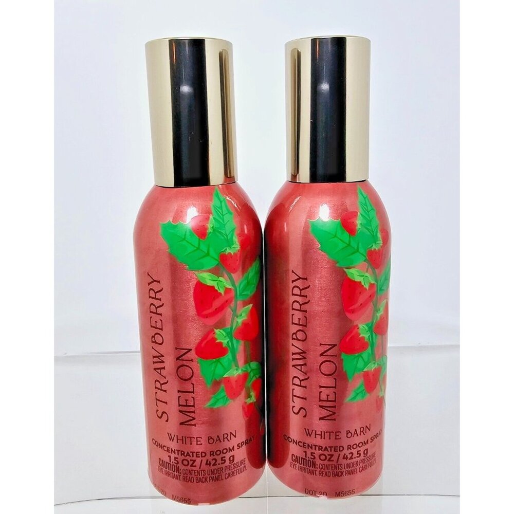 2 STRAWBERRY MELON Bath & Body Works Concentrated Room Spray 1.5oz NEW